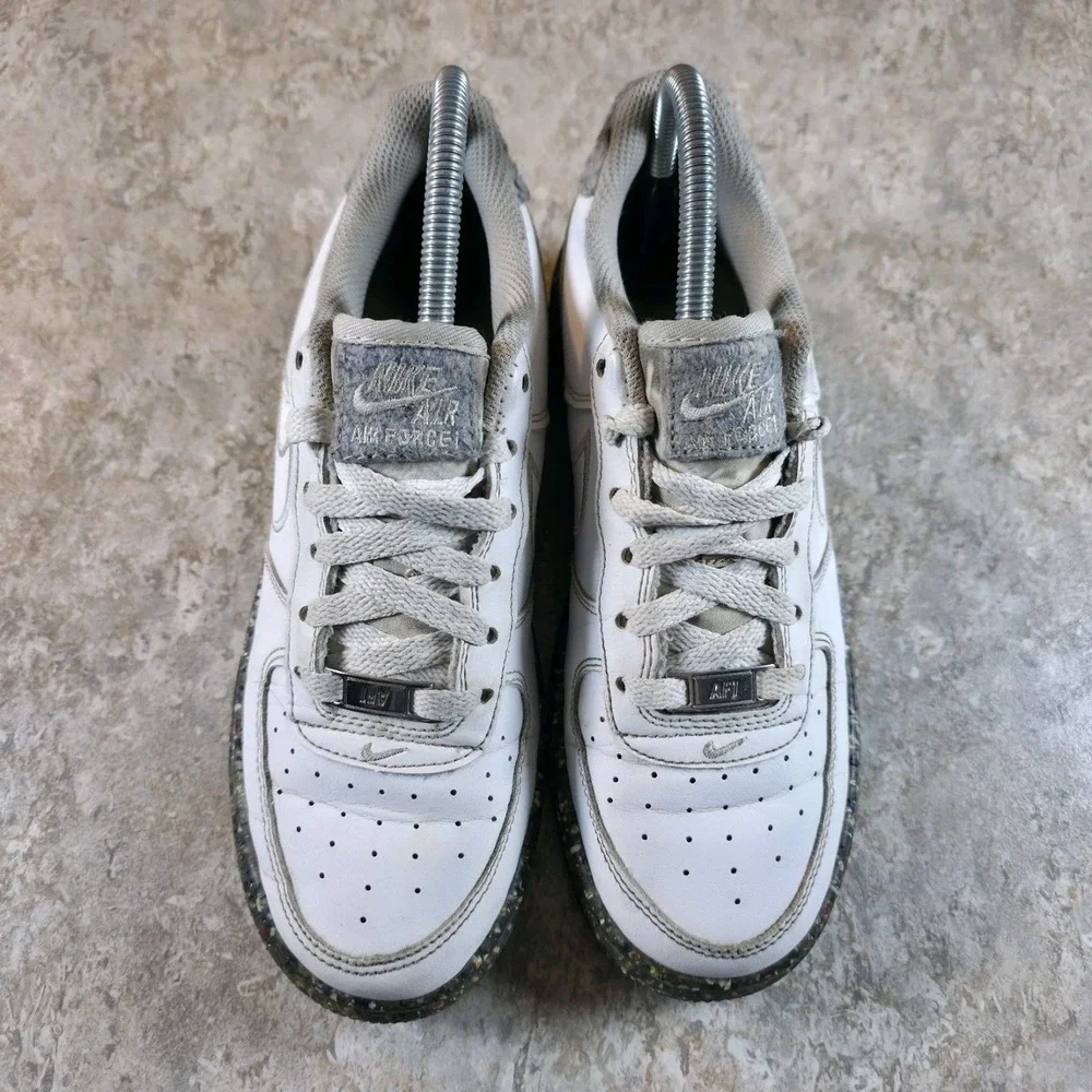 Nike Air Force 1 GS Recycled Wool Pack White Leather DB2813-100 Youth Size 5 Y